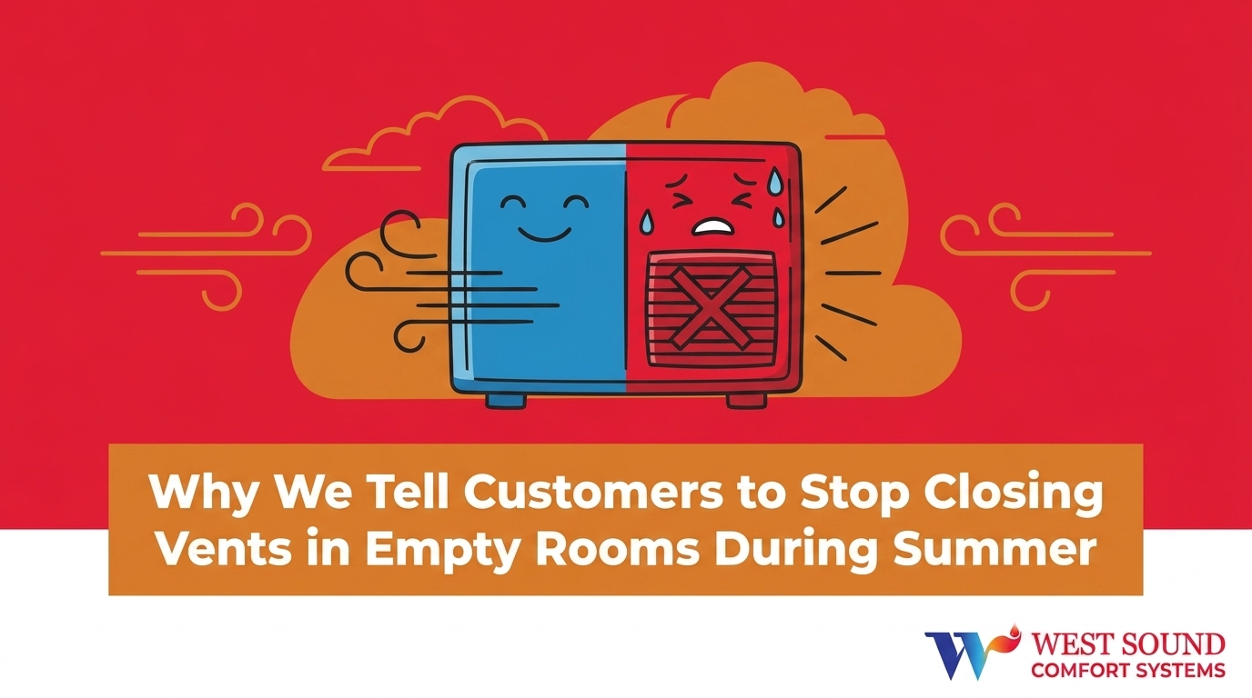 Why We Tell Customers to Stop Closing Vents in Empty Rooms During Summer