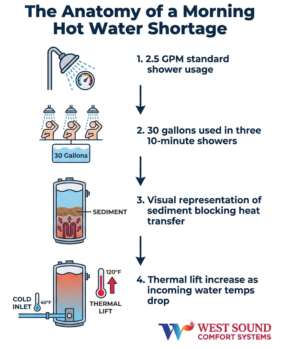 The Anatomy of a Morning Hot Water Shortage