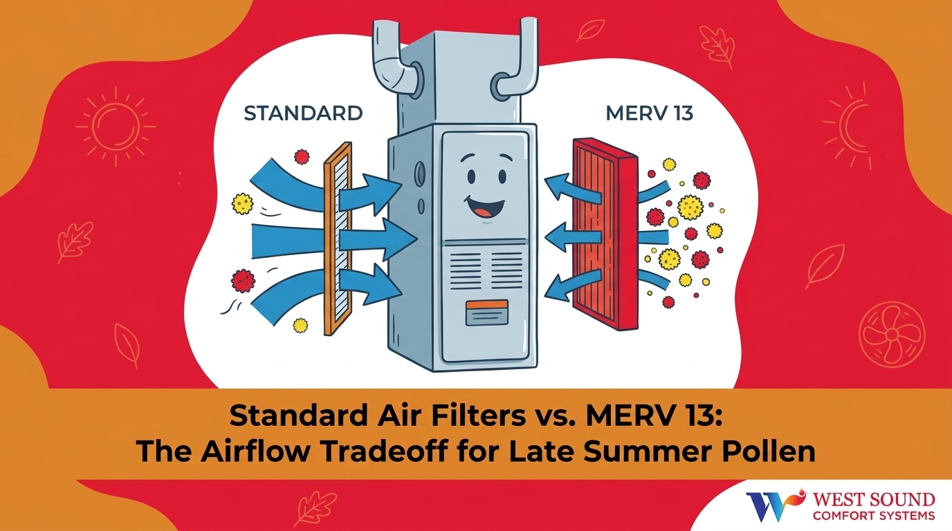Standard Air Filters vs. MERV 13 for Late Summer Pollen and Dust