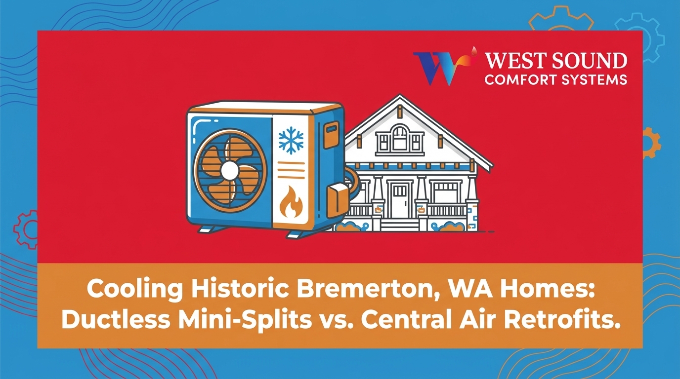 Ductless Mini-Splits vs. Central Air for Cooling Historic Bremerton Homes