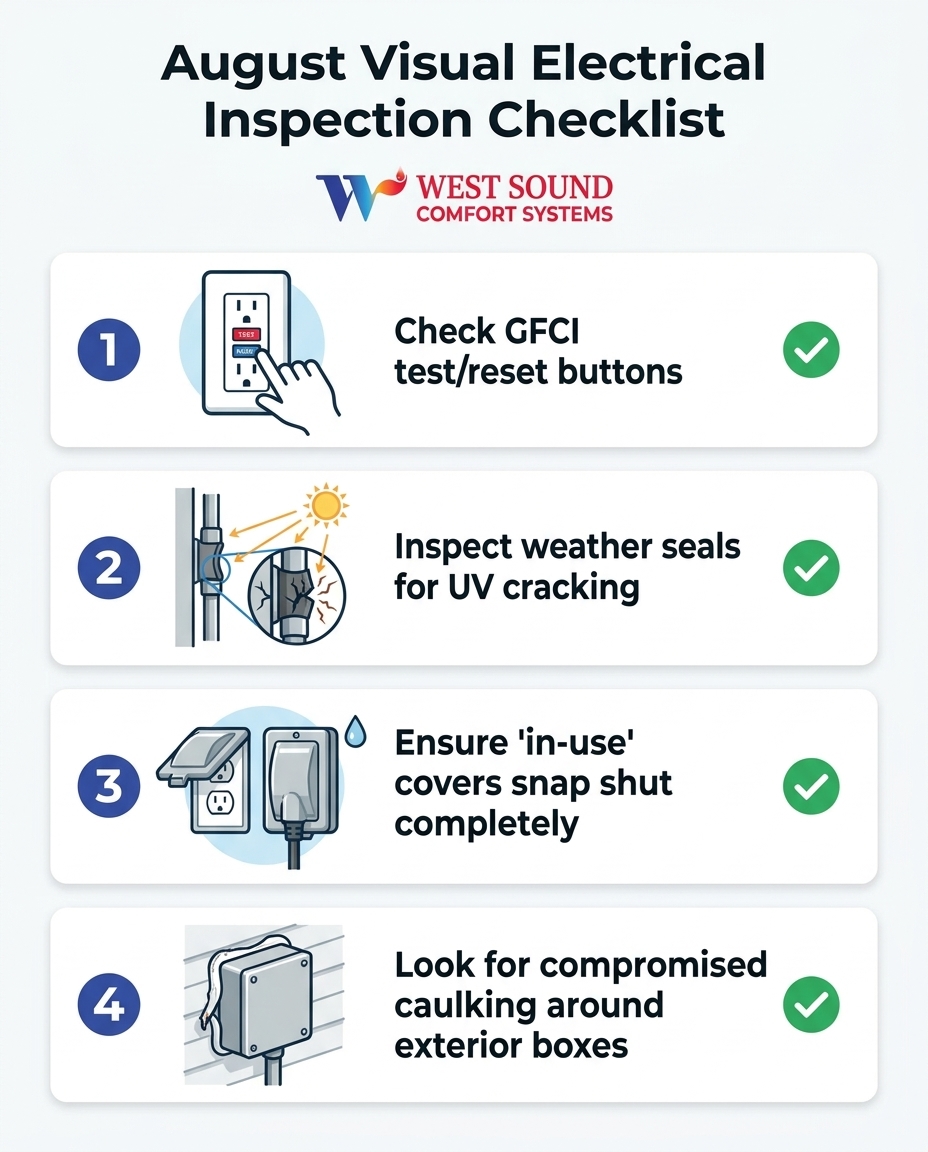 August Visual Electrical Inspection Checklist