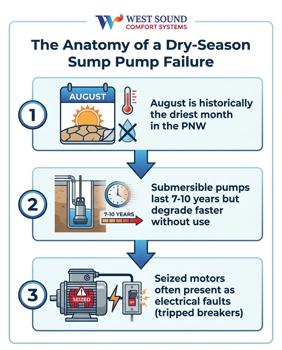 The Anatomy of a Dry-Season Sump Pump Failure