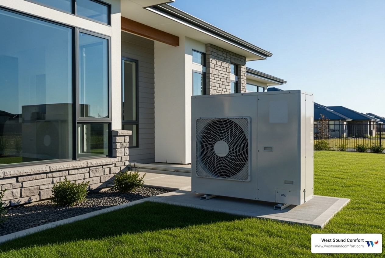 modern heat pump installation - heat pump installation in poulsbo wa