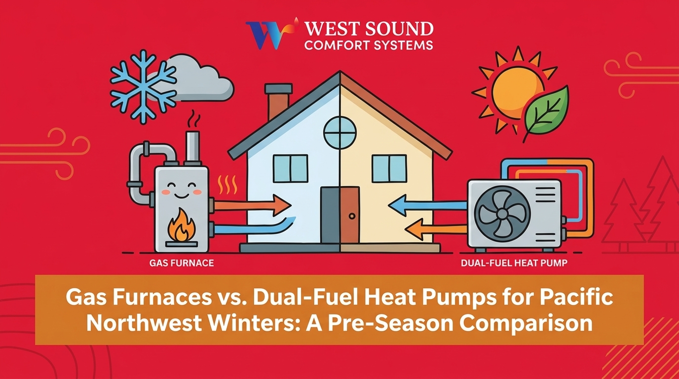 Gas Furnaces vs. Dual-Fuel Heat Pumps for Pacific Northwest Winters