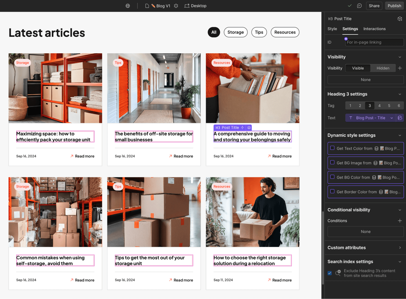 CMS Content - Storageflow Webflow Template | BRIX Templates