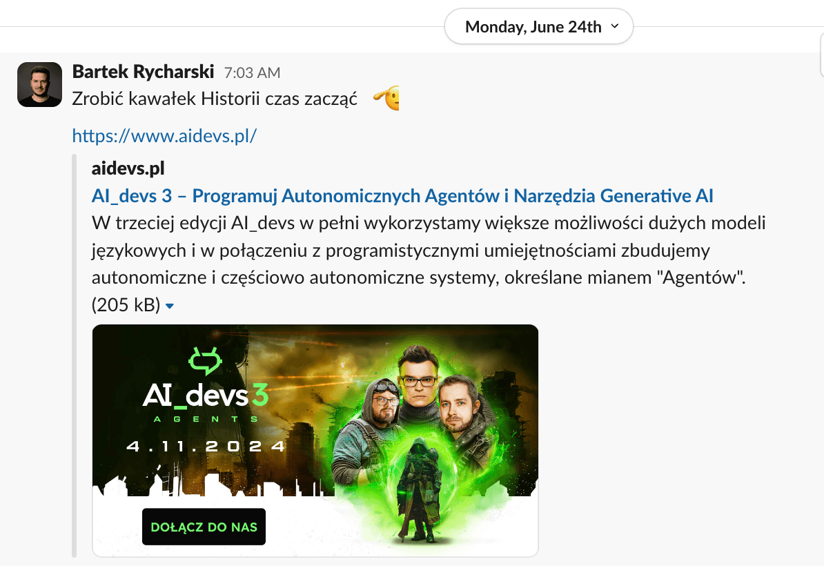 Ogłoszenie AI_devs 3