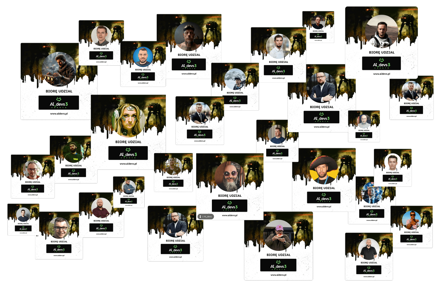 Posty "Biorę udział" na LinkedIn