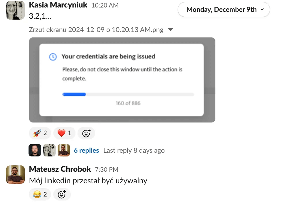 Wysyłka certyfikatów