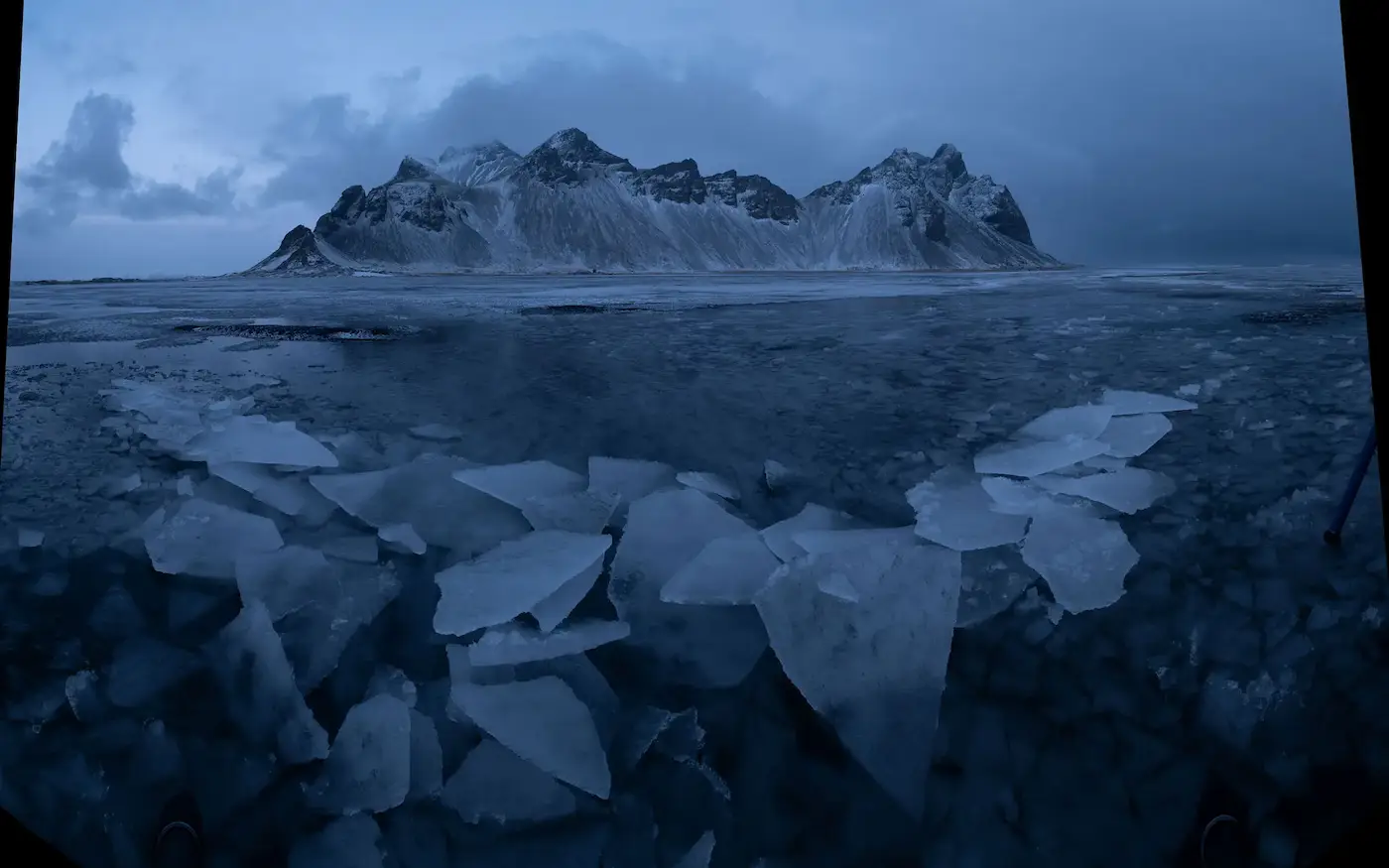 Fotografía de paisaje en Islandia antes del procesado fotográfico