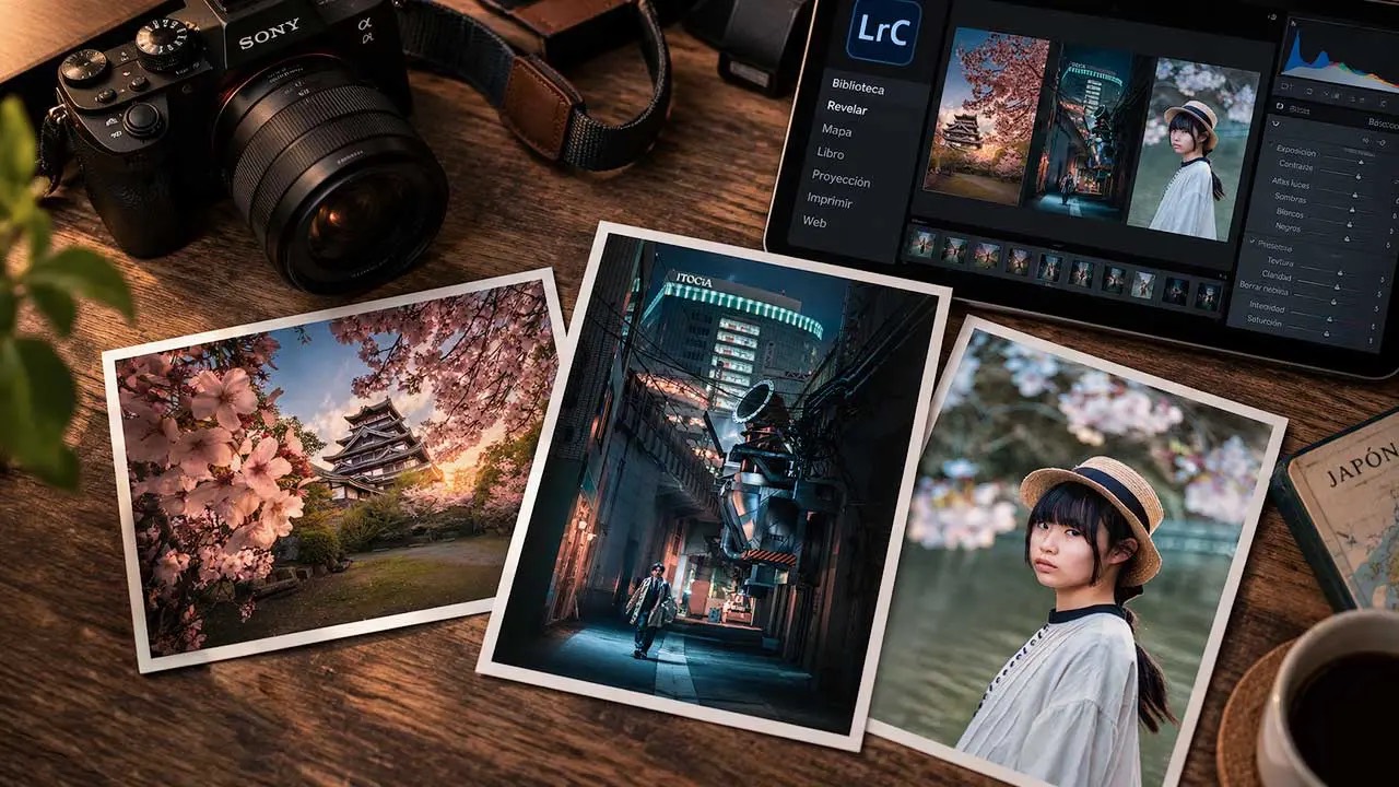 Fotografías de paisaje, urbana y retrato reveladas en el curso