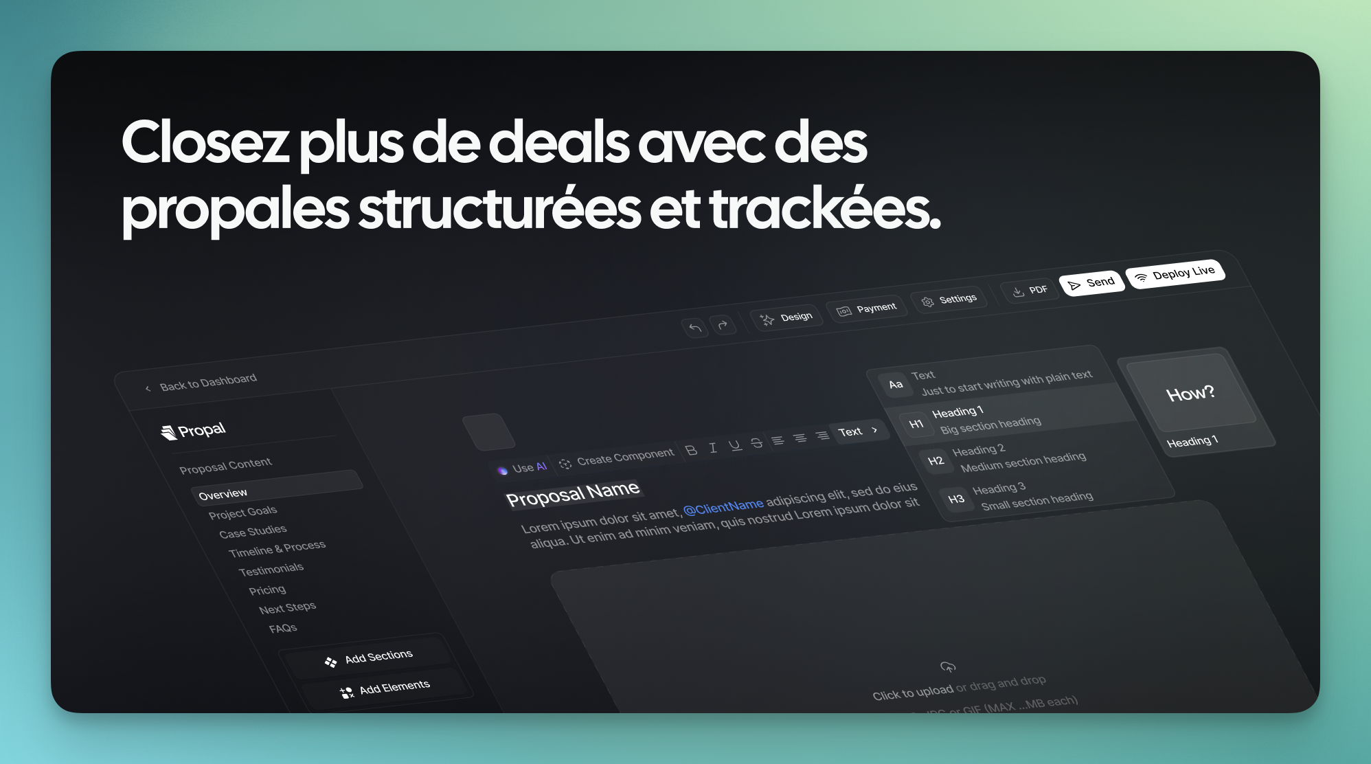 Editeur de Proposition Propal