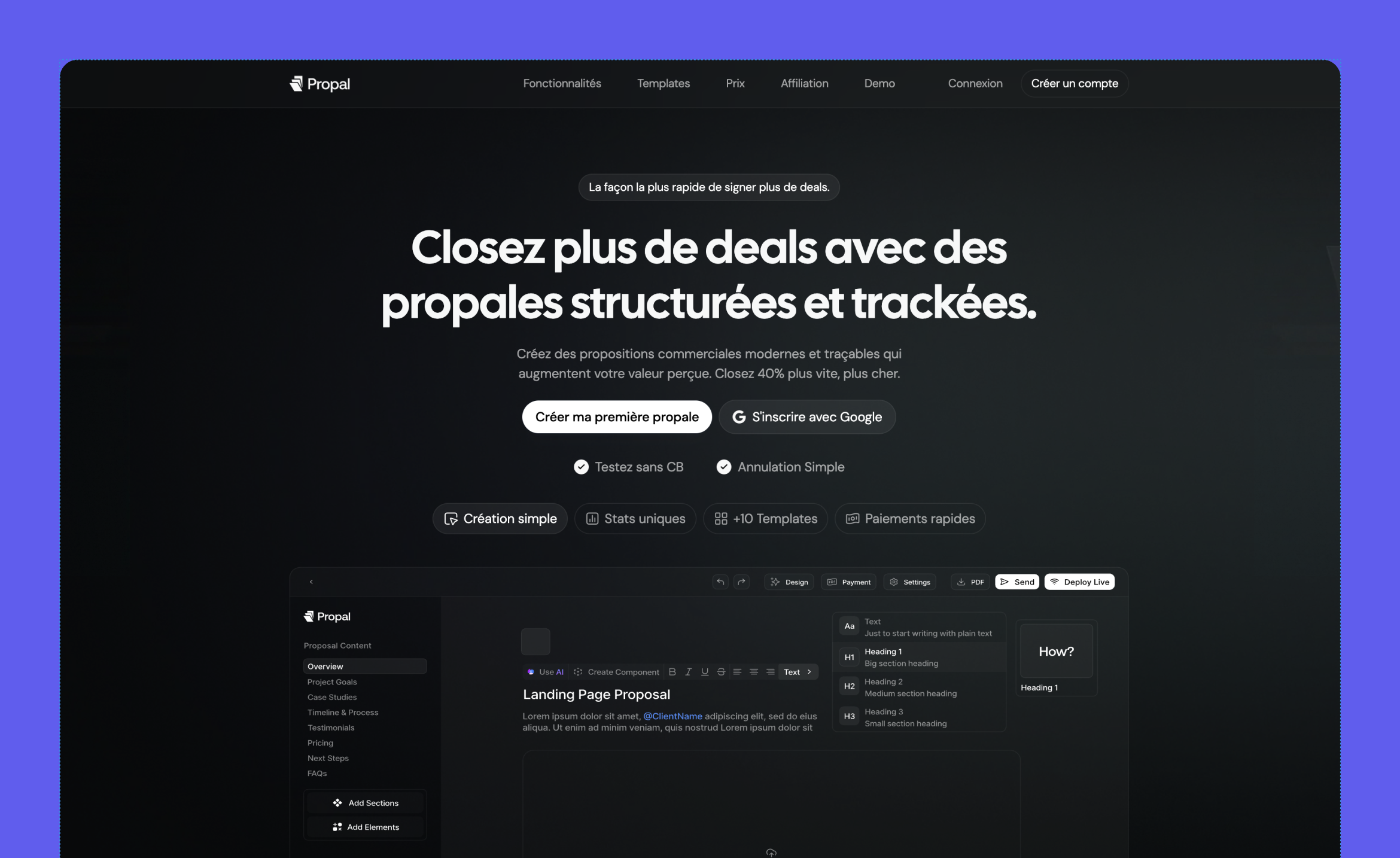 Propal Home Page