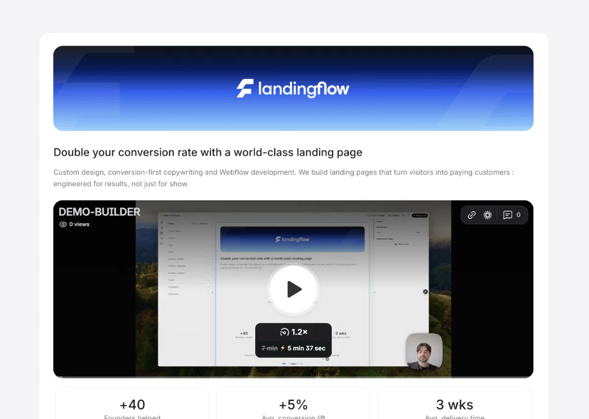 Landing Page Proposal Template preview