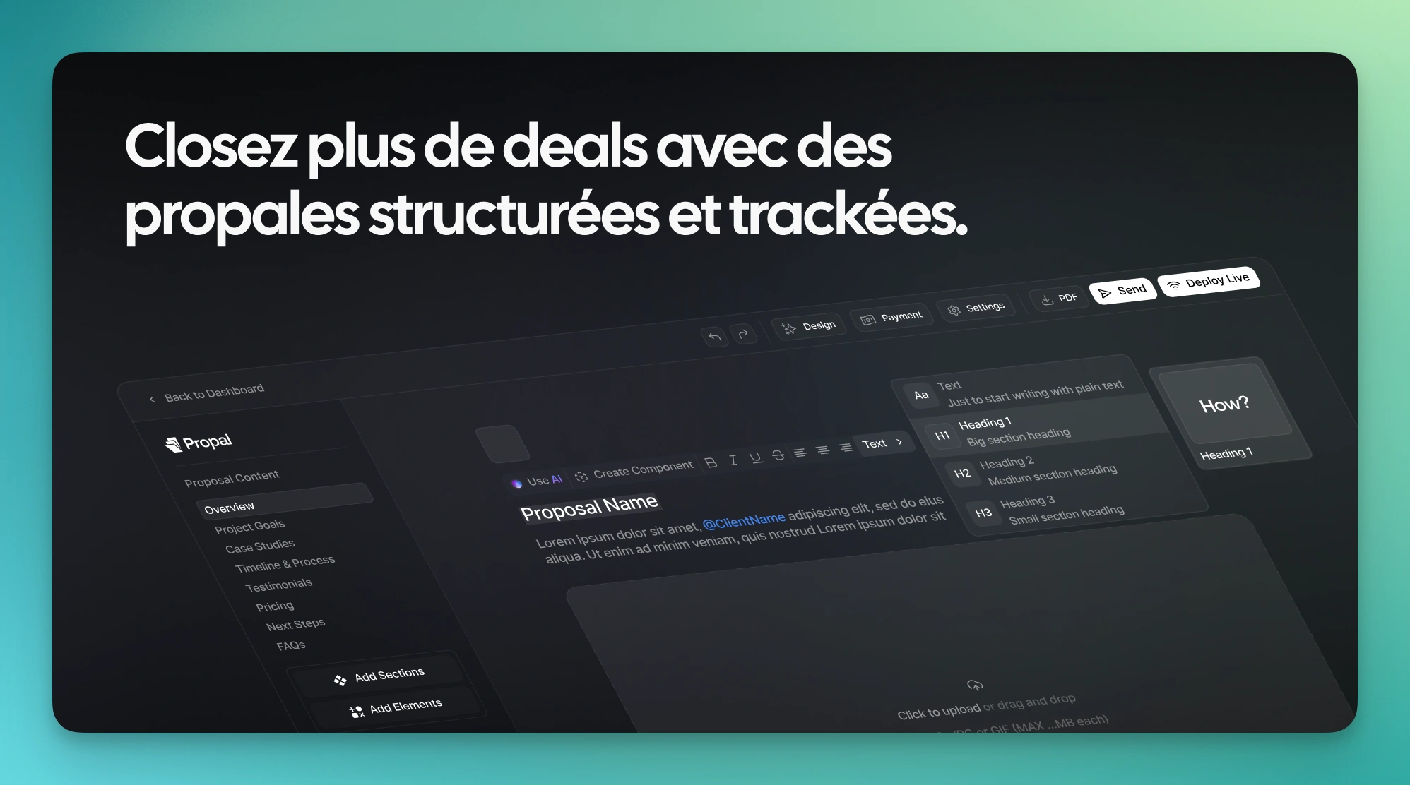 Editeur de Proposition Propal