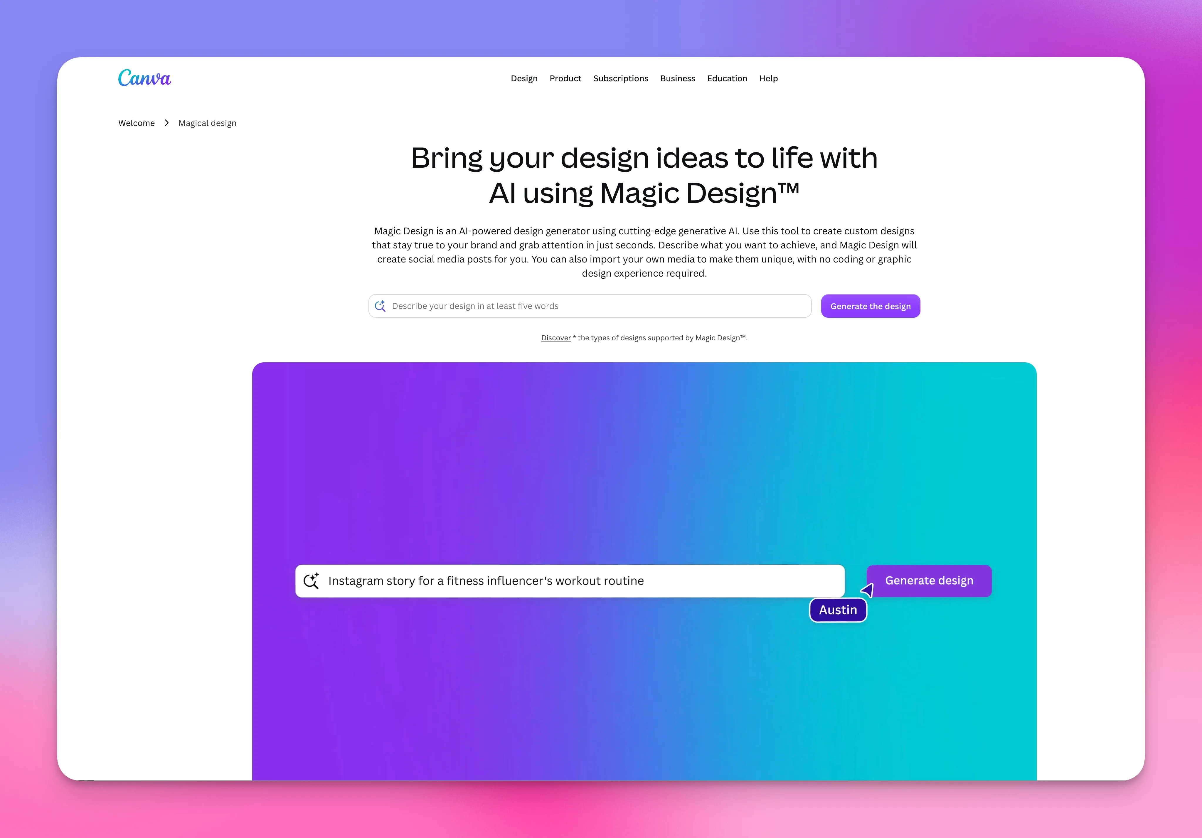 Canva proposal template gallery