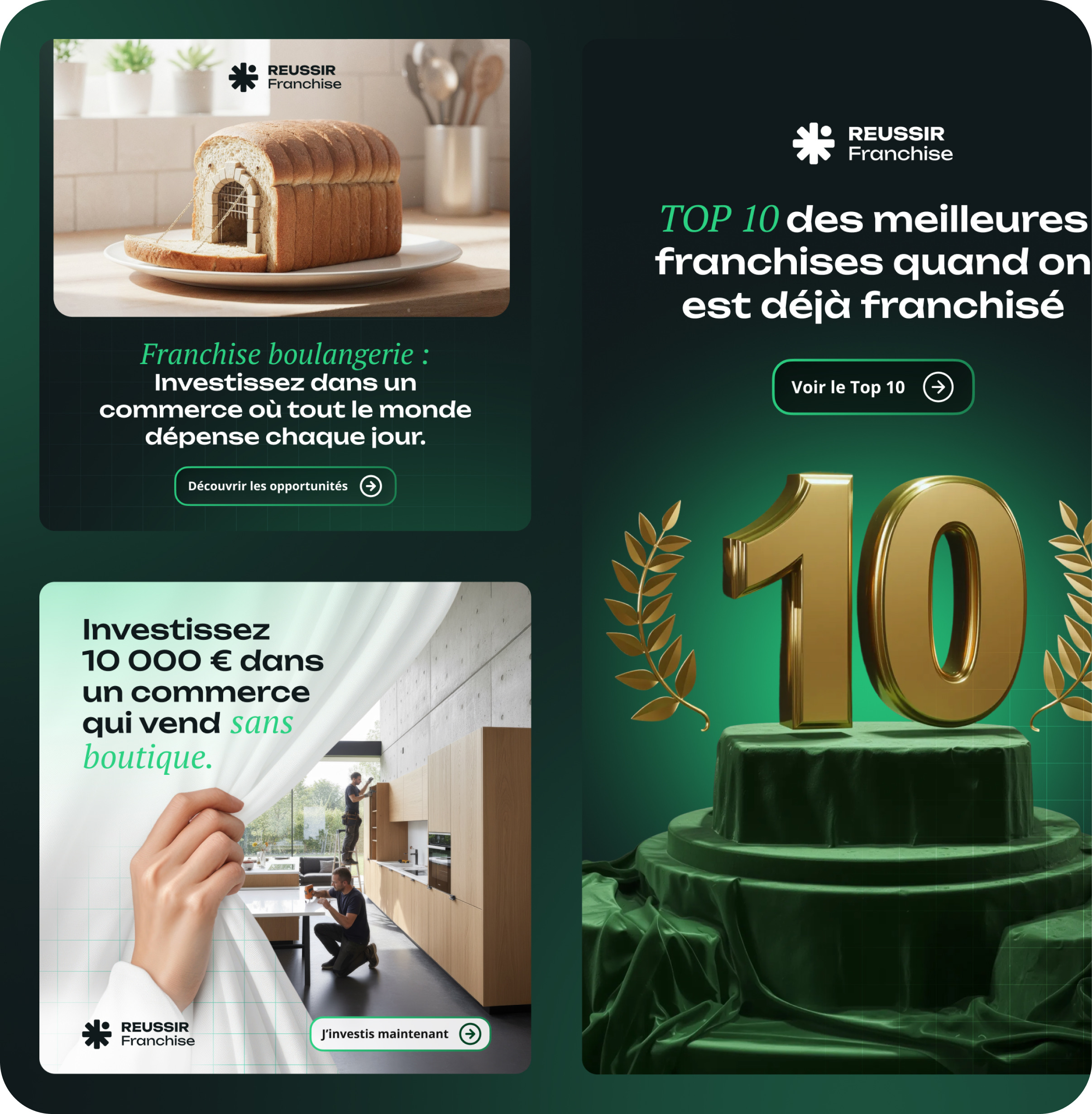 Projet Reussir Franchise réalisé par Design Elite