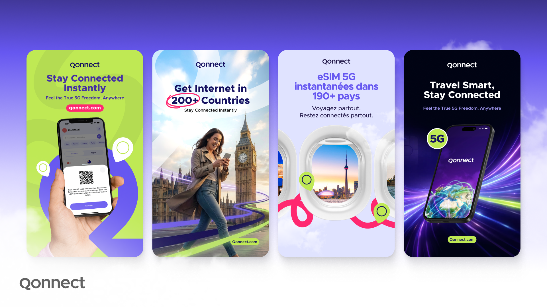 Image d'en-tête du cas client Qonnect par Design Elite