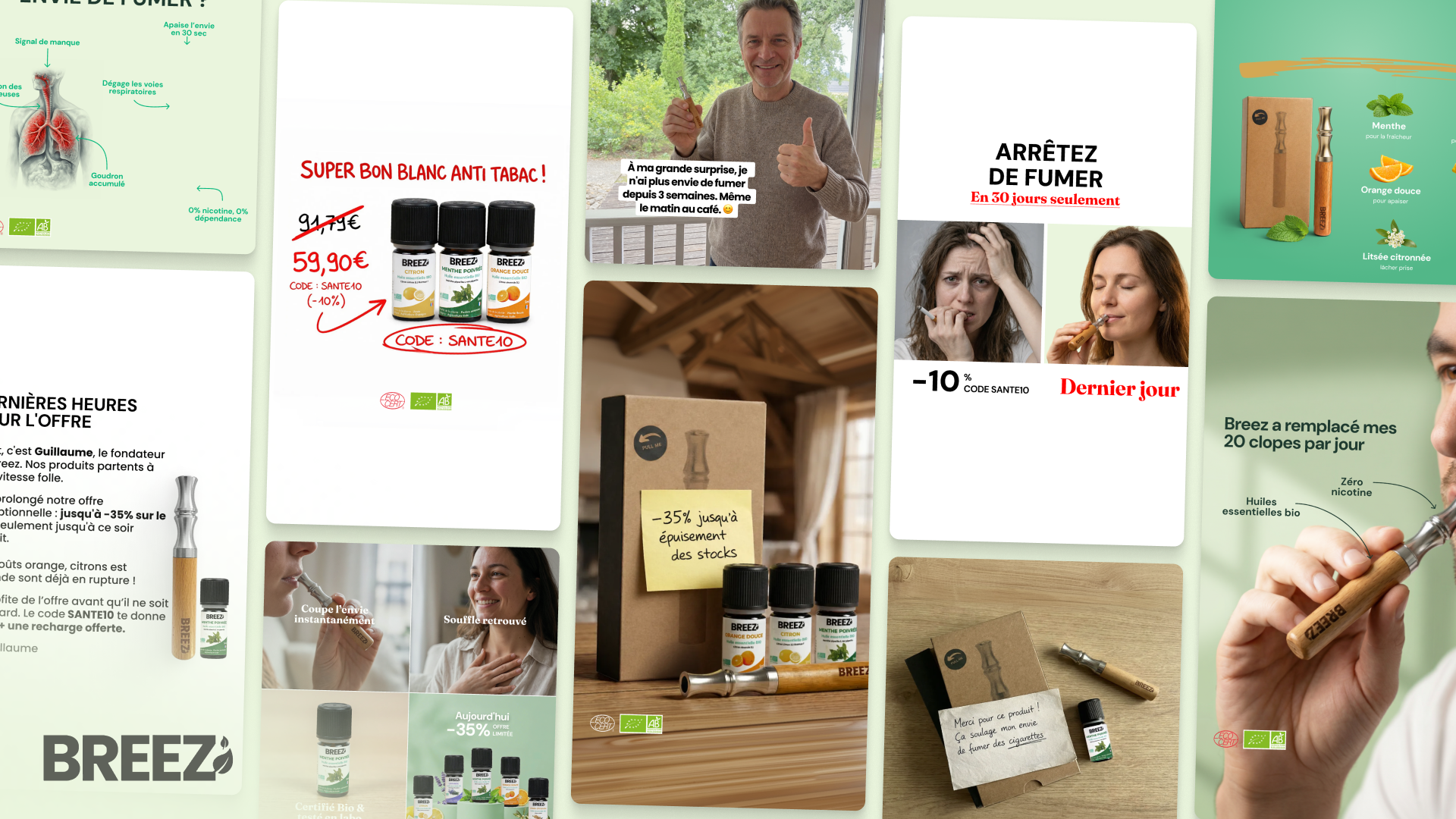 Image d'en-tête du cas client Breez par Design Elite