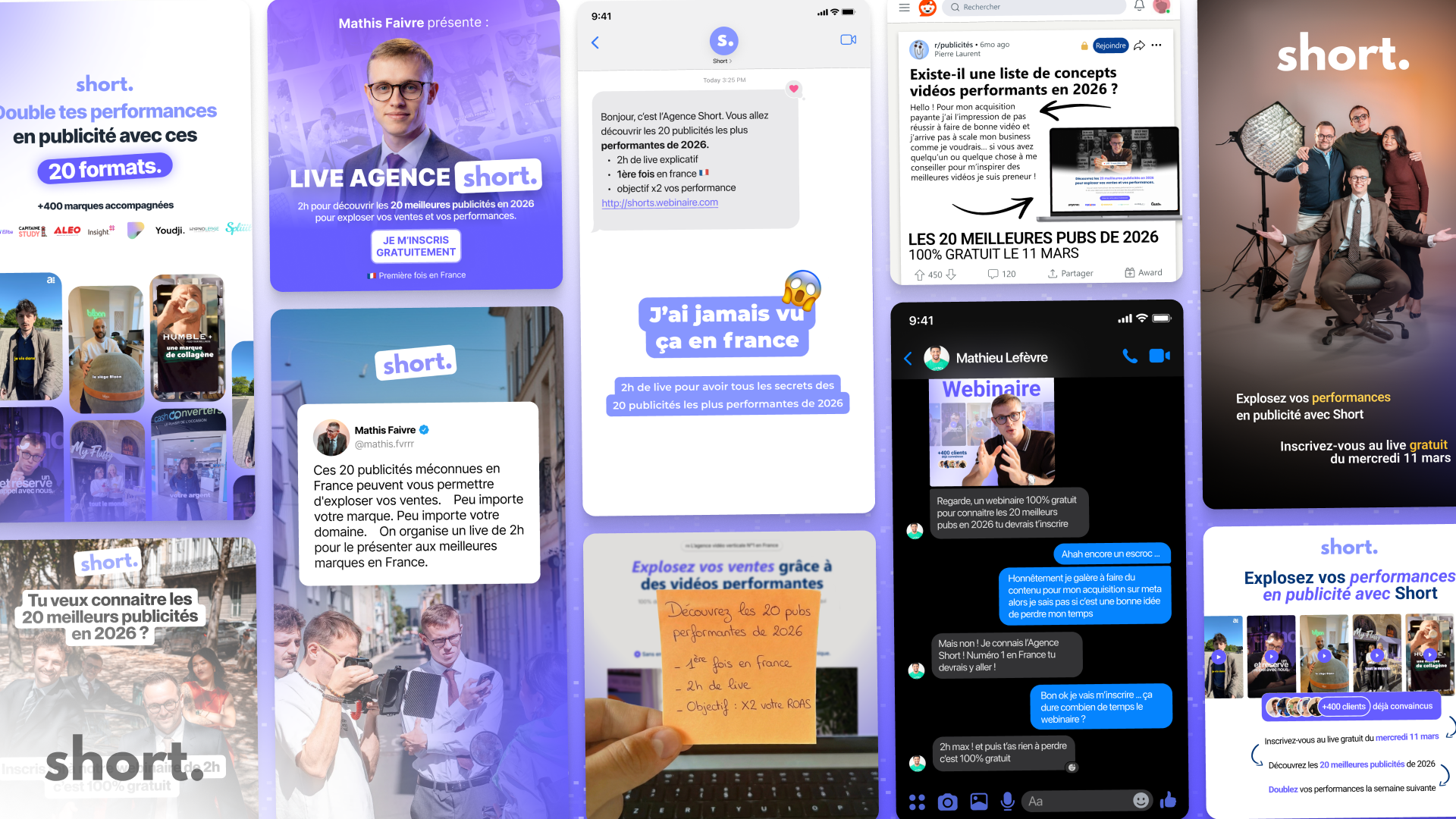 Image d'en-tête du cas client Agence Short par Design Elite