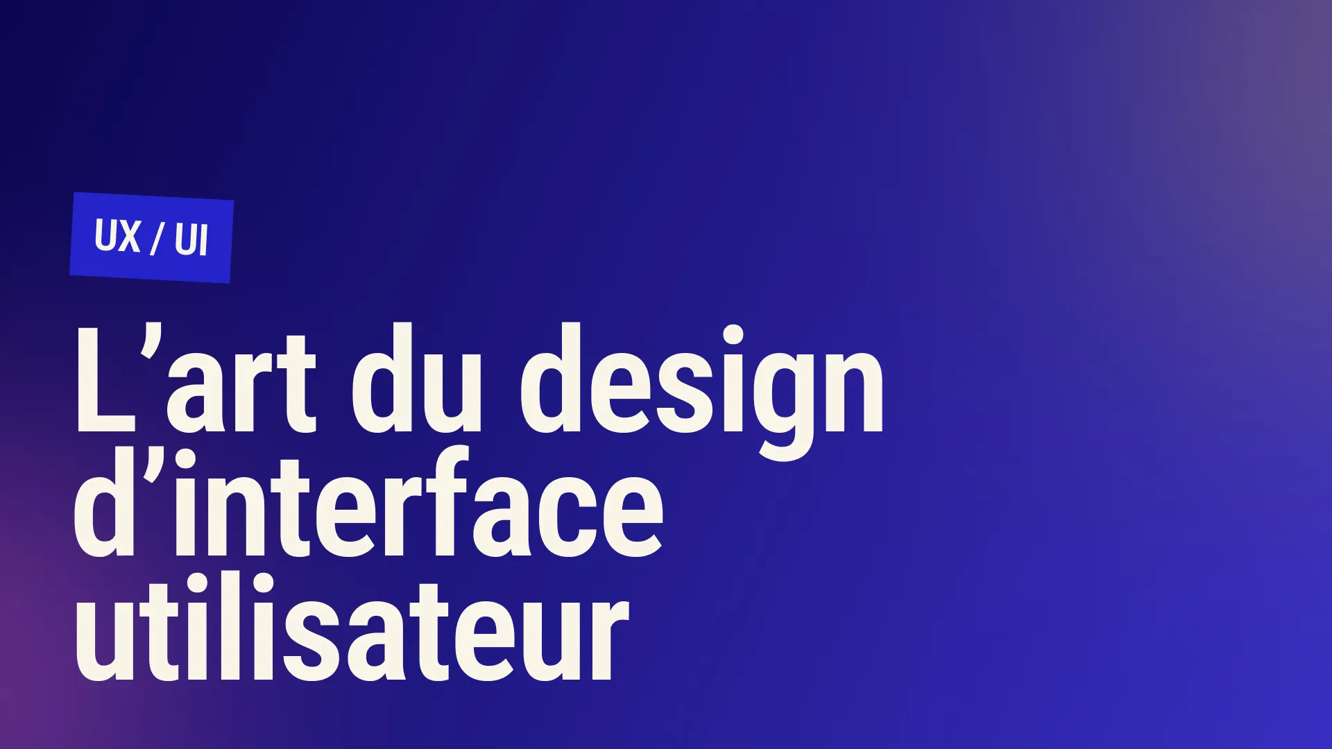 Vignette de l'article : UI Design
