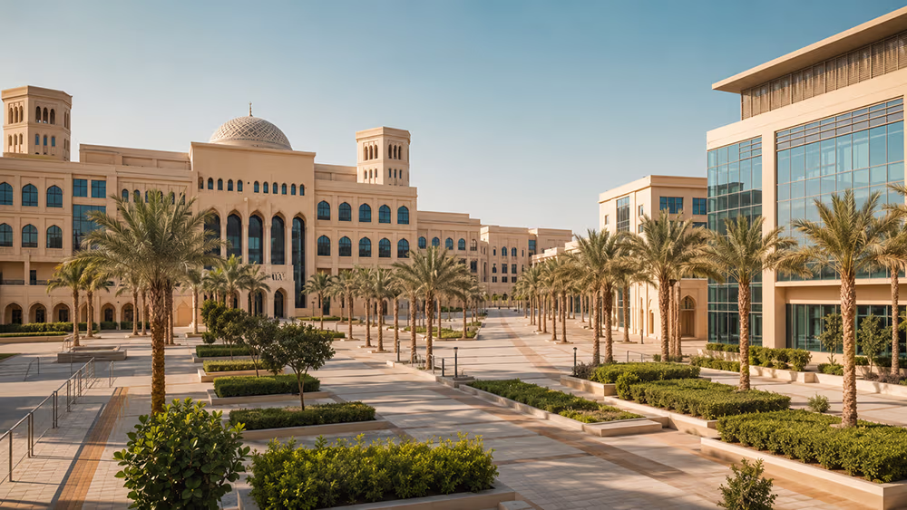 Academic City Dubai university campuses and villas — education-driven rental investment corridor.