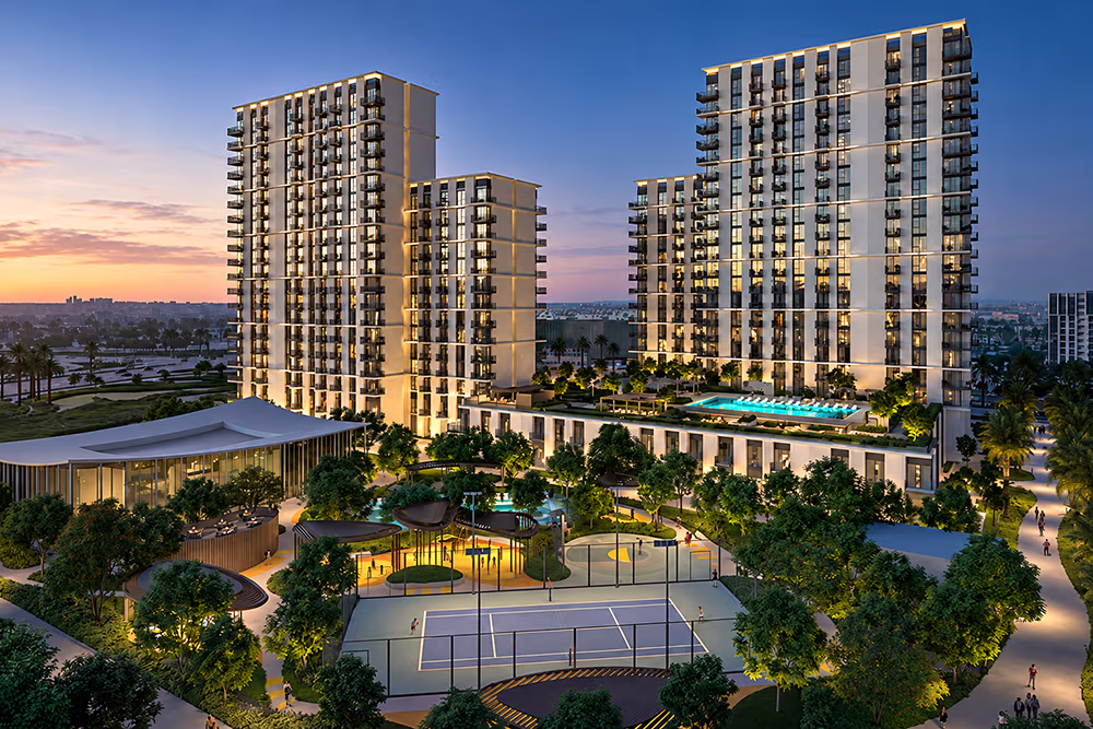 Render of Emaar's new master plan beside Dubai Hills Estate, one of the new off-plan projects in Dubai to watch in 2027