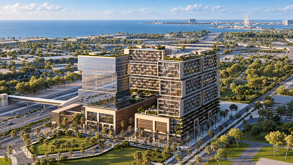 Render of RAW District by Imtiaz on Sheikh Zayed Road, Dubai