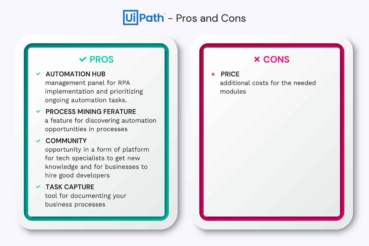 UiPath benefits and disadvantages