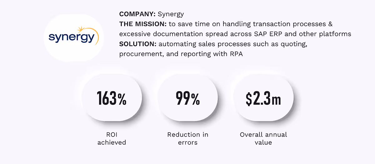 Synergy - automation case study