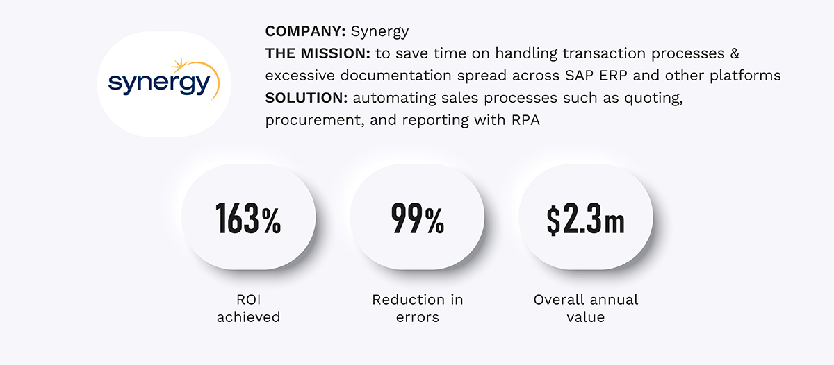 Synergy - automation case study