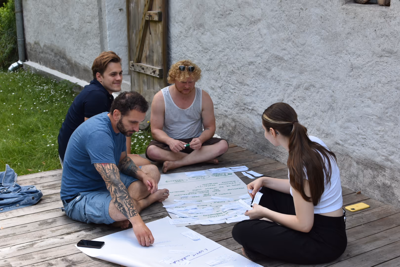 Flobotics workshop: in-group brainstorming