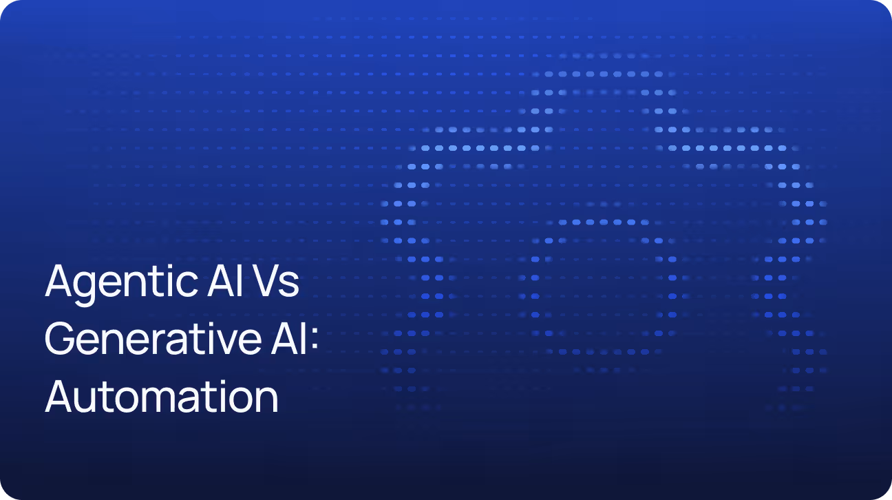 Agentic AI vs Generative AI: The Next Frontier of Intelligent Automation