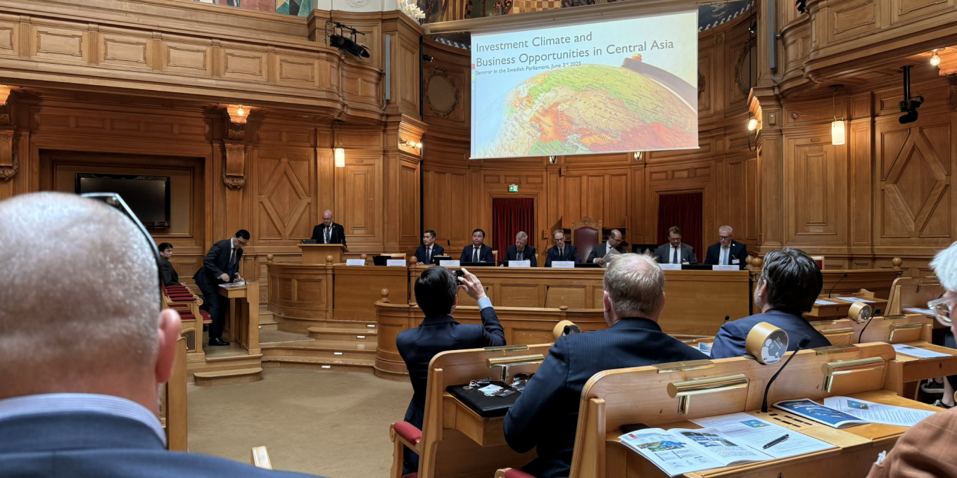 The seminar Investment Climate and Business Opportunities in Central Asia V2.0 at the Swedish Parliament in Stockholm