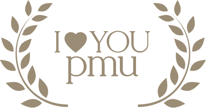 Napis I ❤️ YOU pmu otoczony gałązkami laurowymi.