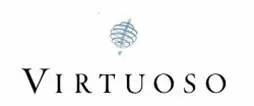 Virtuoso logo with stylized globe icon above the word 'VIRTUOSO' in uppercase letters.