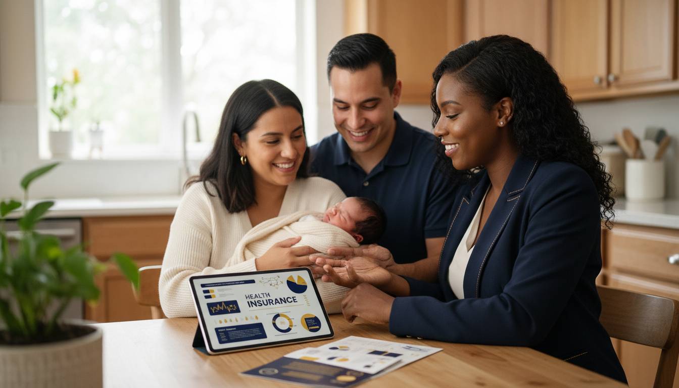 Black female charlotte agent with hispanic family newborn health plan.