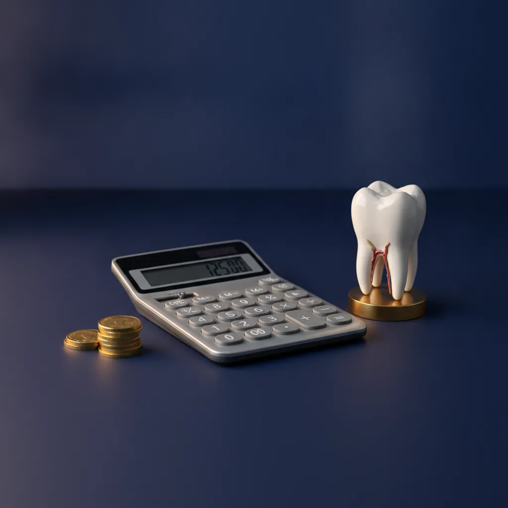 Calculator and dental cost estimate
