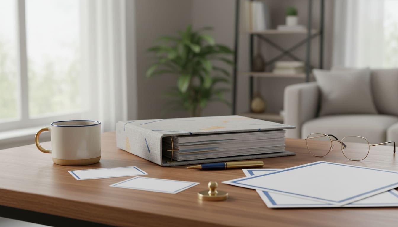 A Charlotte insurance agent reviewing policy documents with a client.