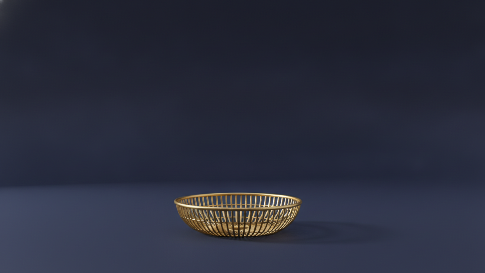 An empty gold basket on a deep navy background, representing services that fall outside a sharing programme.