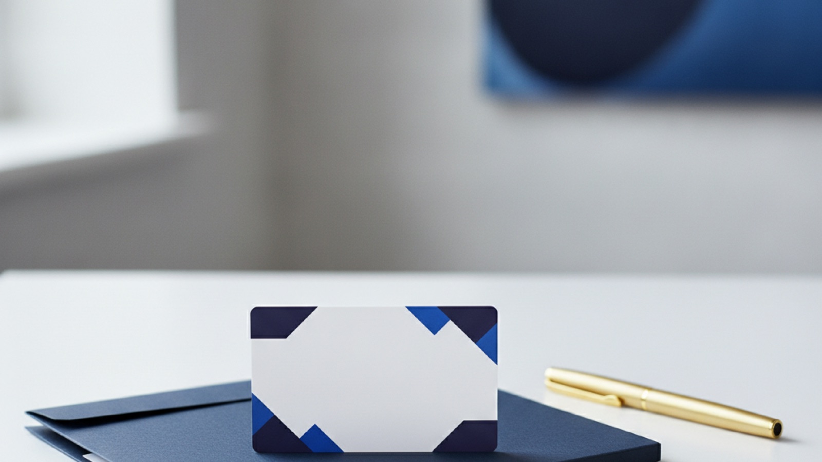 Insurance card on a desk