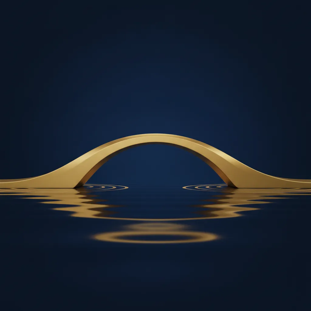 Bridge spanning water, representing income that carries across retirement