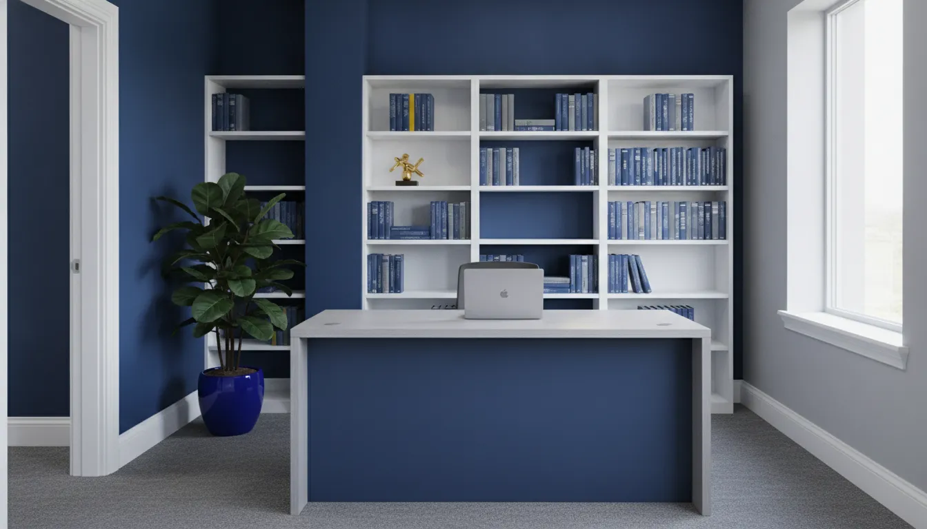 Small professional office workspace