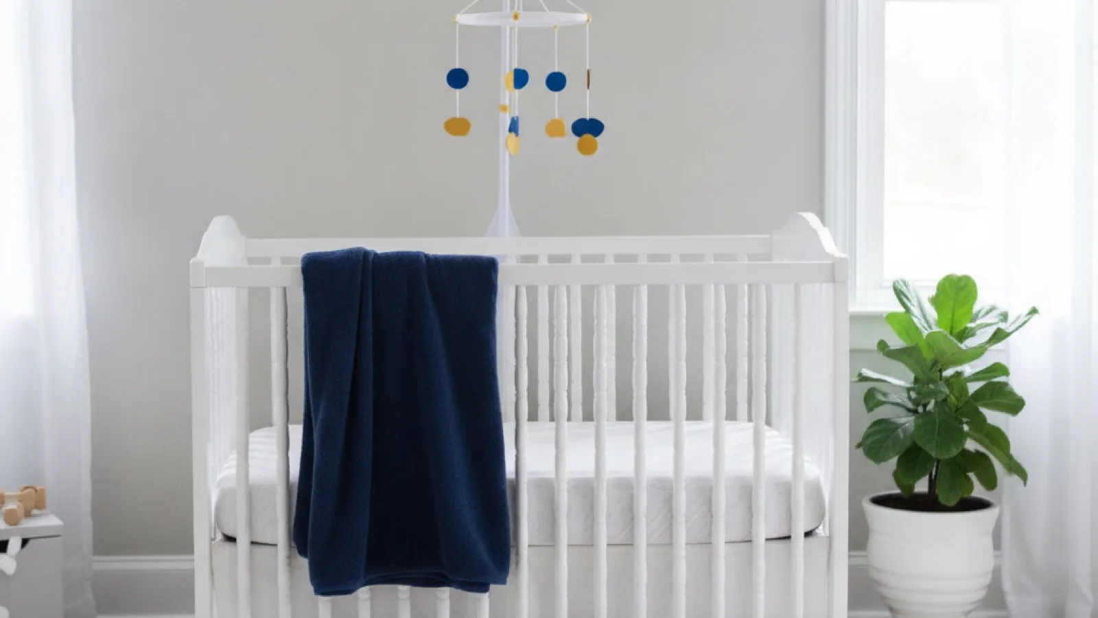 Nursery prepared for a new baby