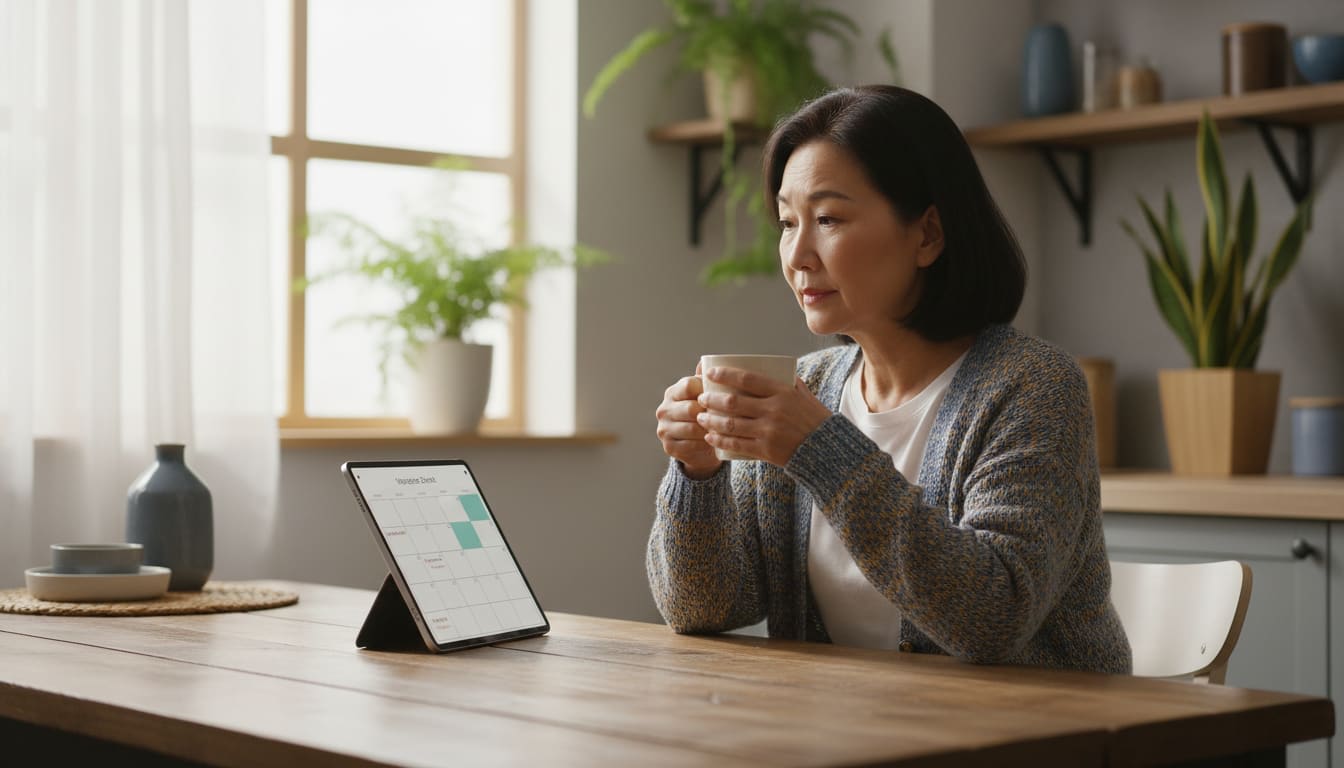A North Carolina resident reviewing Medicare options with an insurance agent.