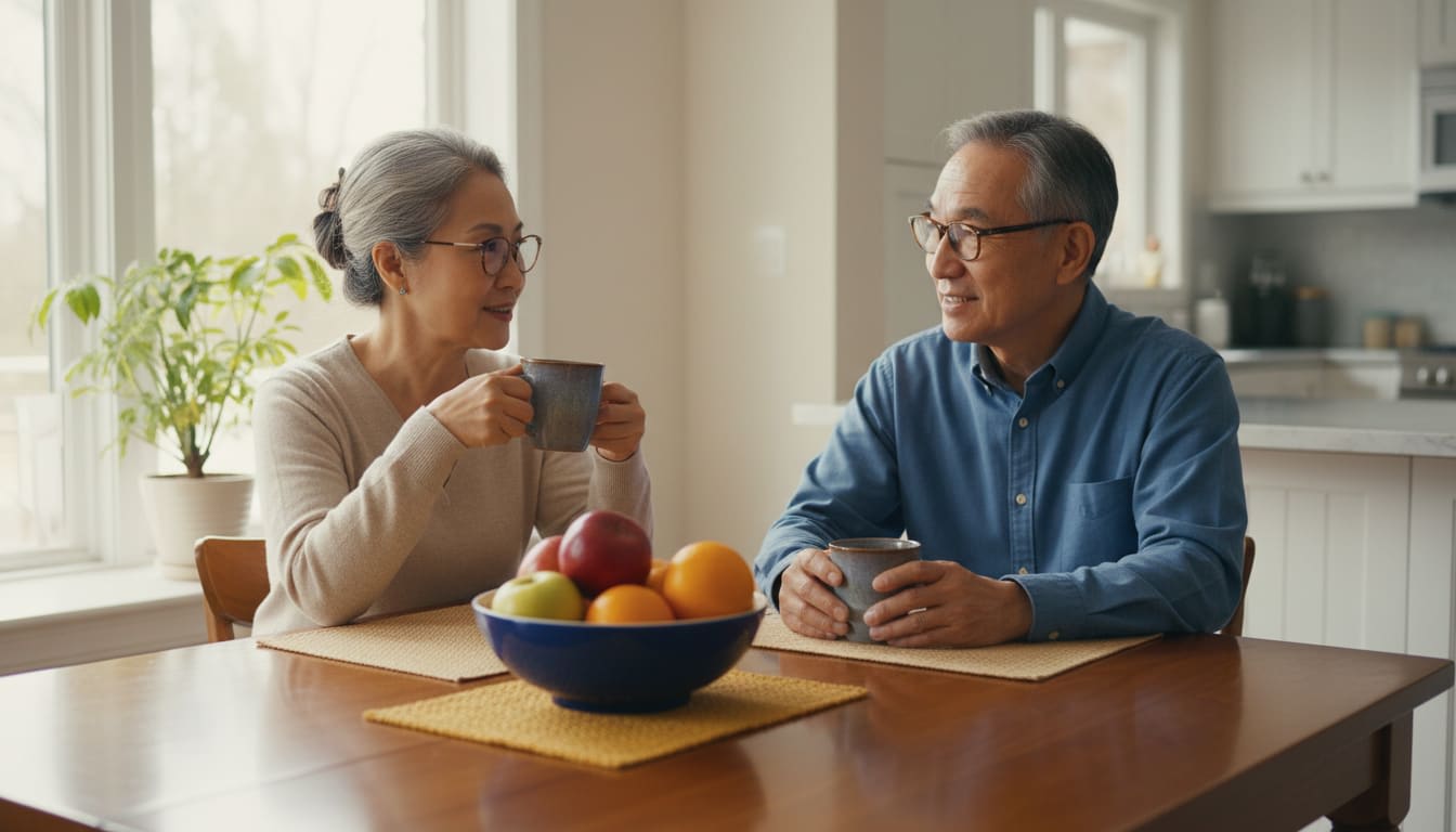 A person reviewing Medicare plan options on a tablet.