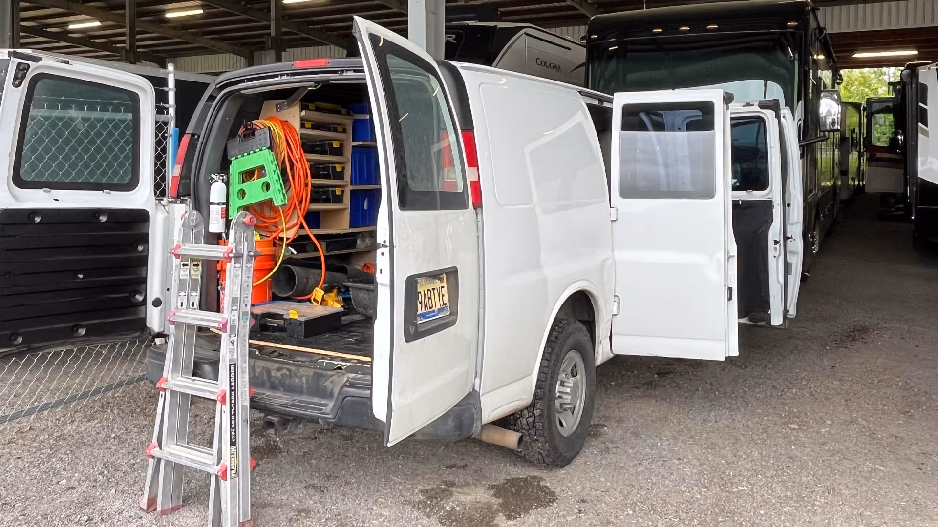 Hawkins Pointe 7 point inspection van. 