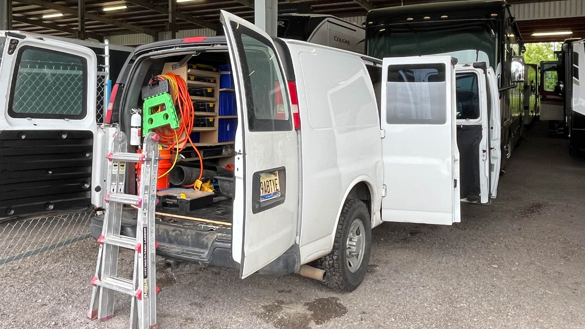 Hawkins Pointe 7 point inspection van. 