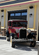 Old Ford outside Ford's Garage in Chattanooga.