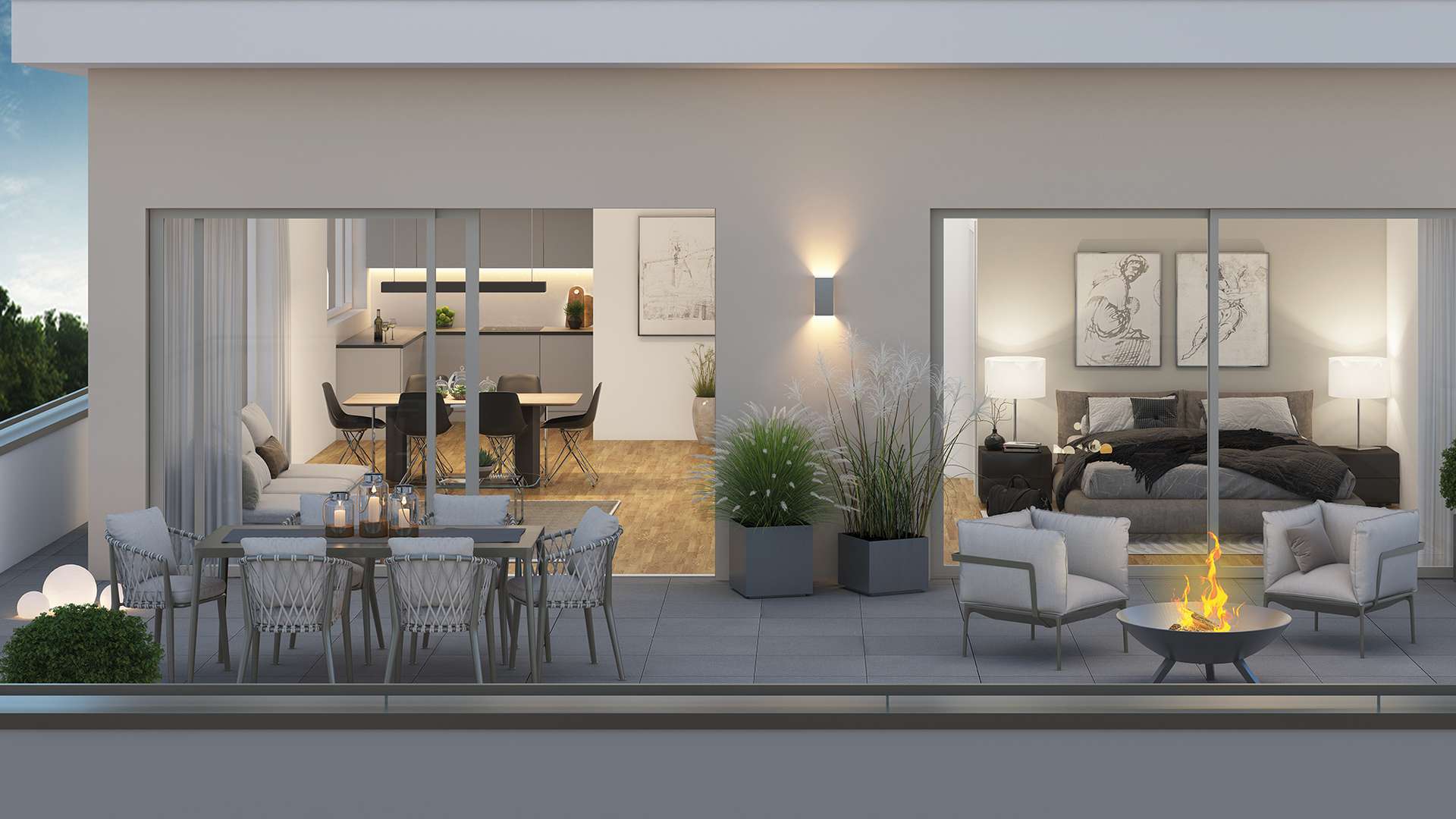 Impressionen Dachterrasse ETW 8