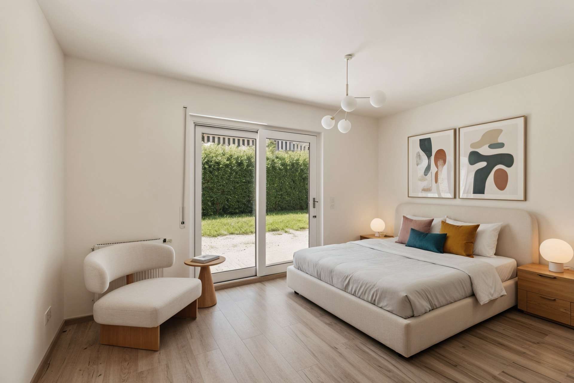 Schlafen eingerichtet